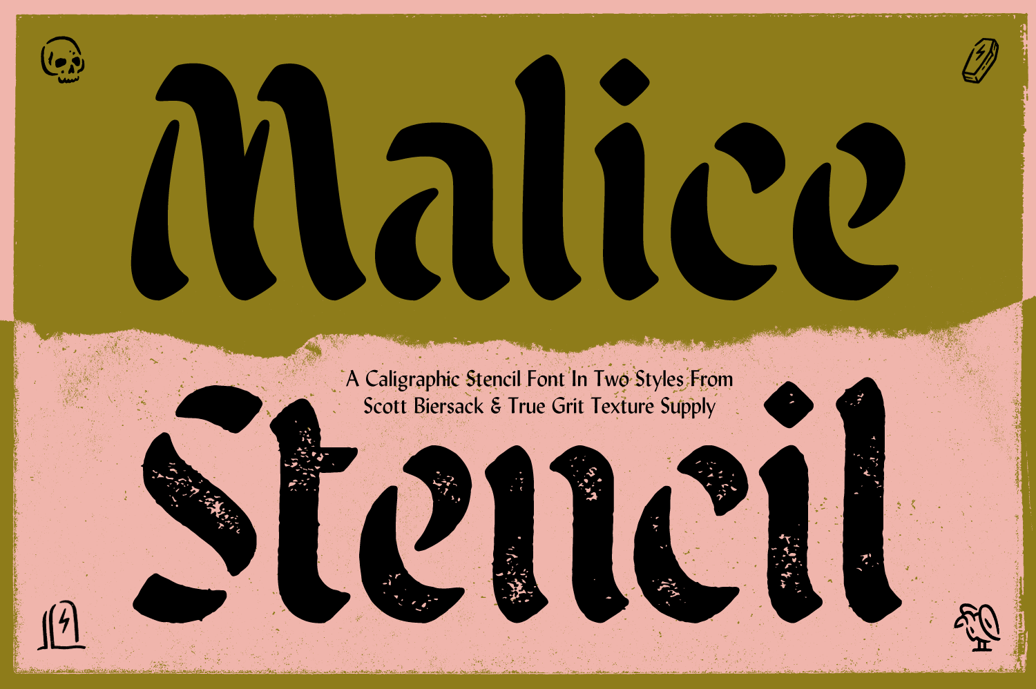 Malice Stencil Font